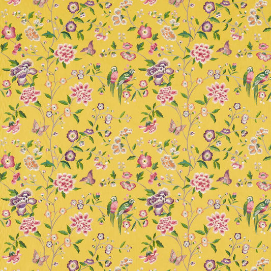 Chinoiserie Hall Fabric - Yellow