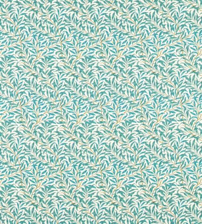 Willow Boughs Fabric - Teal - Clarke & Clarke - William Morris