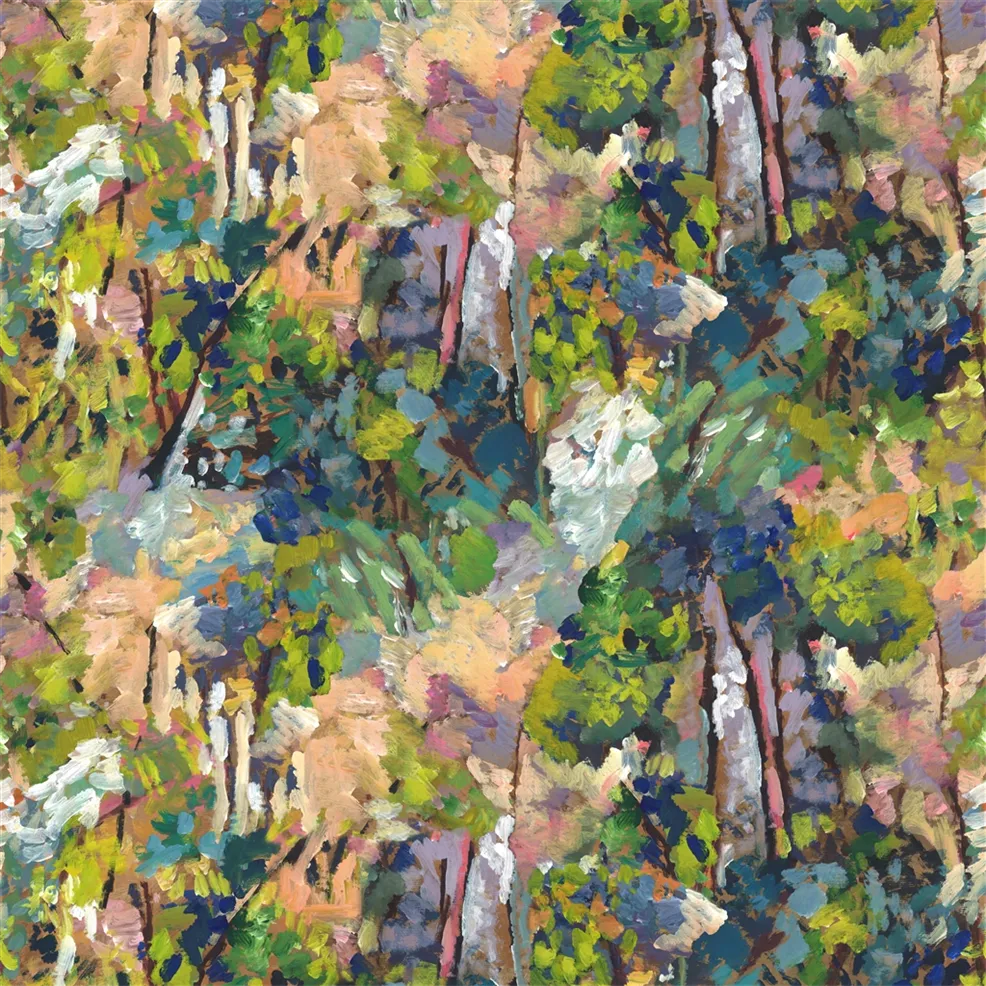 Foret Impressionniste Forest Fabric