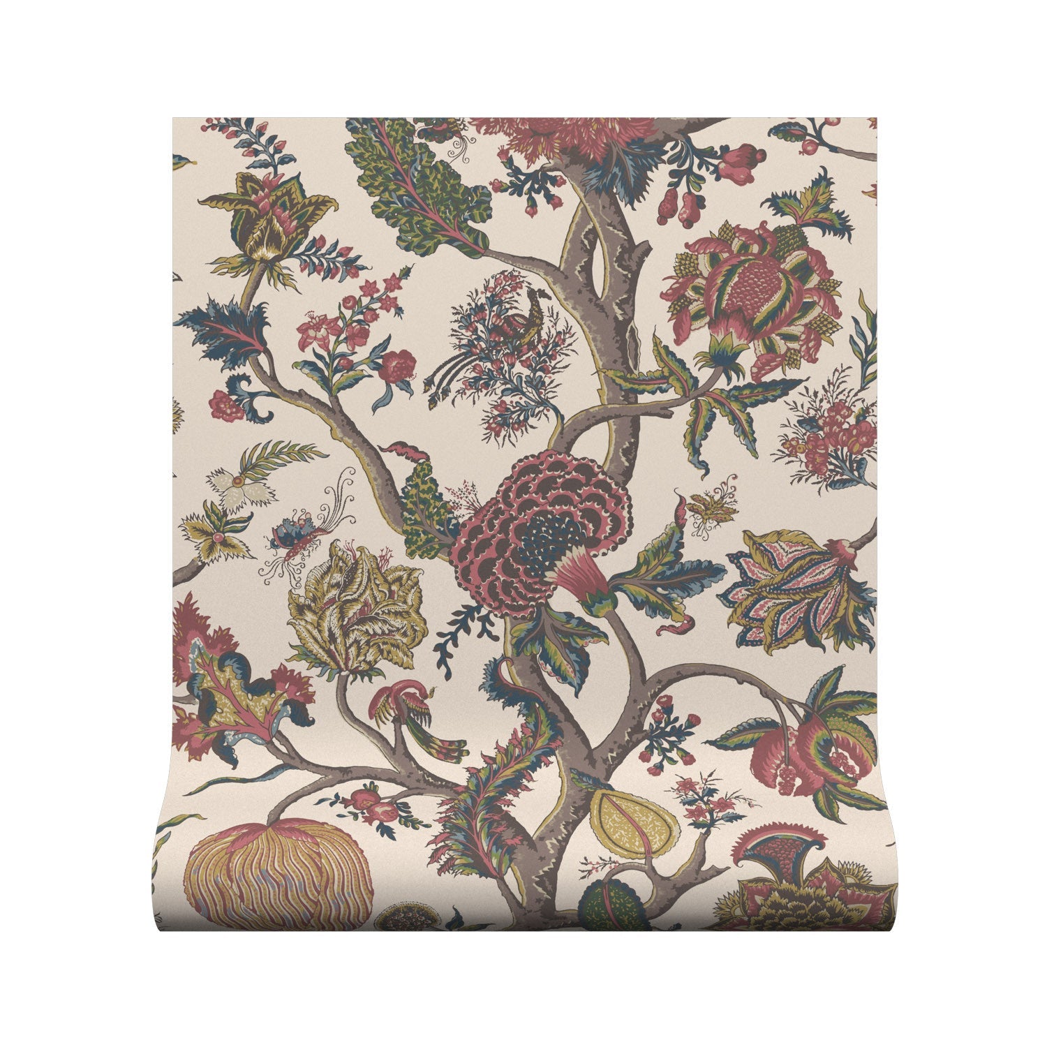 FLAME OF THE FOREST Antique Wallpaper - Warner House