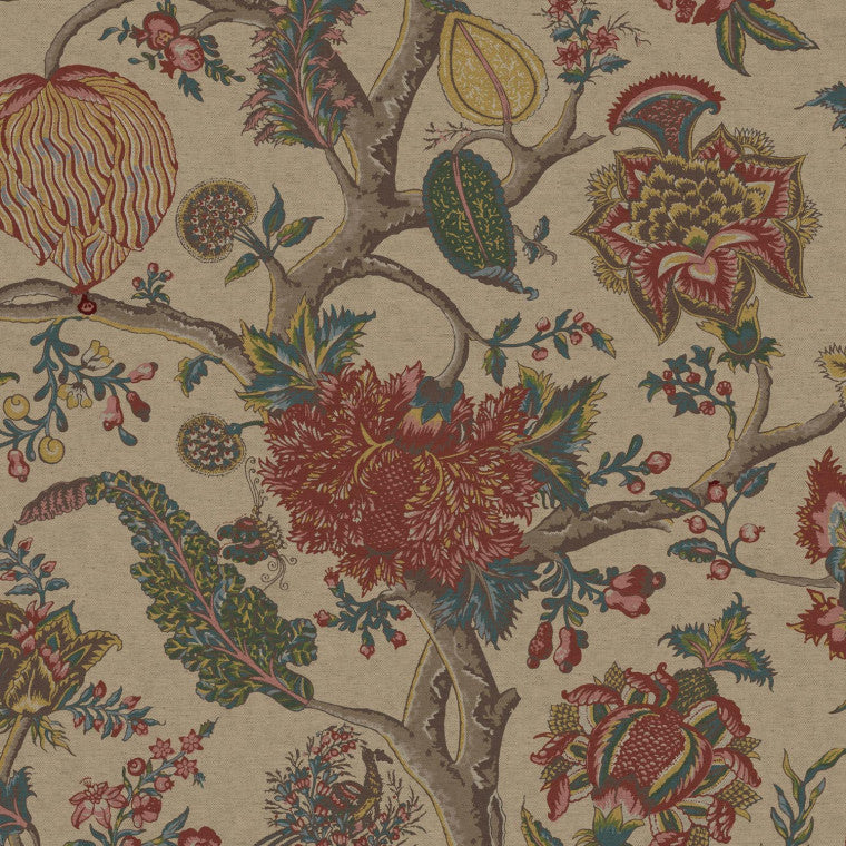 FLAME OF THE FOREST Antique Outdoor Fabric - Warner House