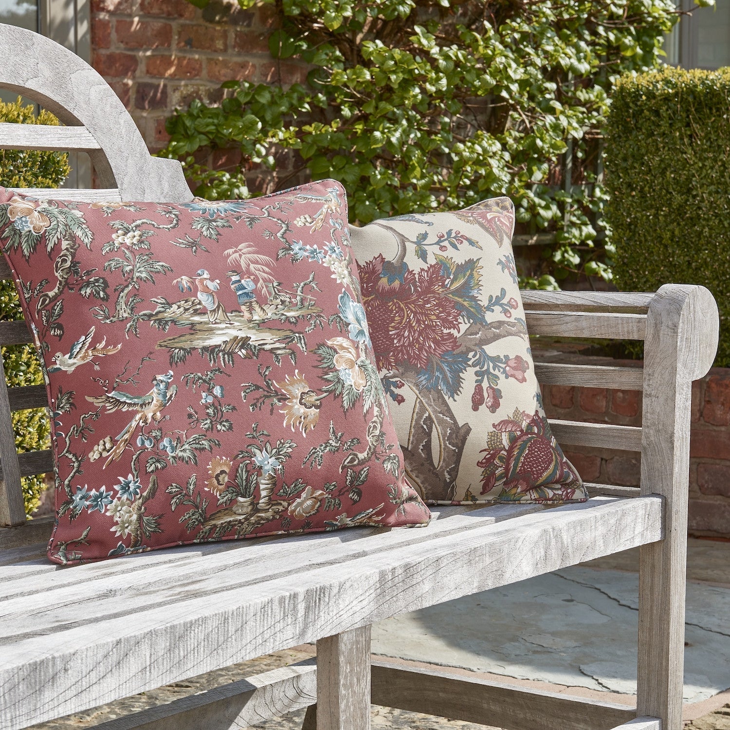 FLAME OF THE FOREST Antique Outdoor Cushion - Warner House