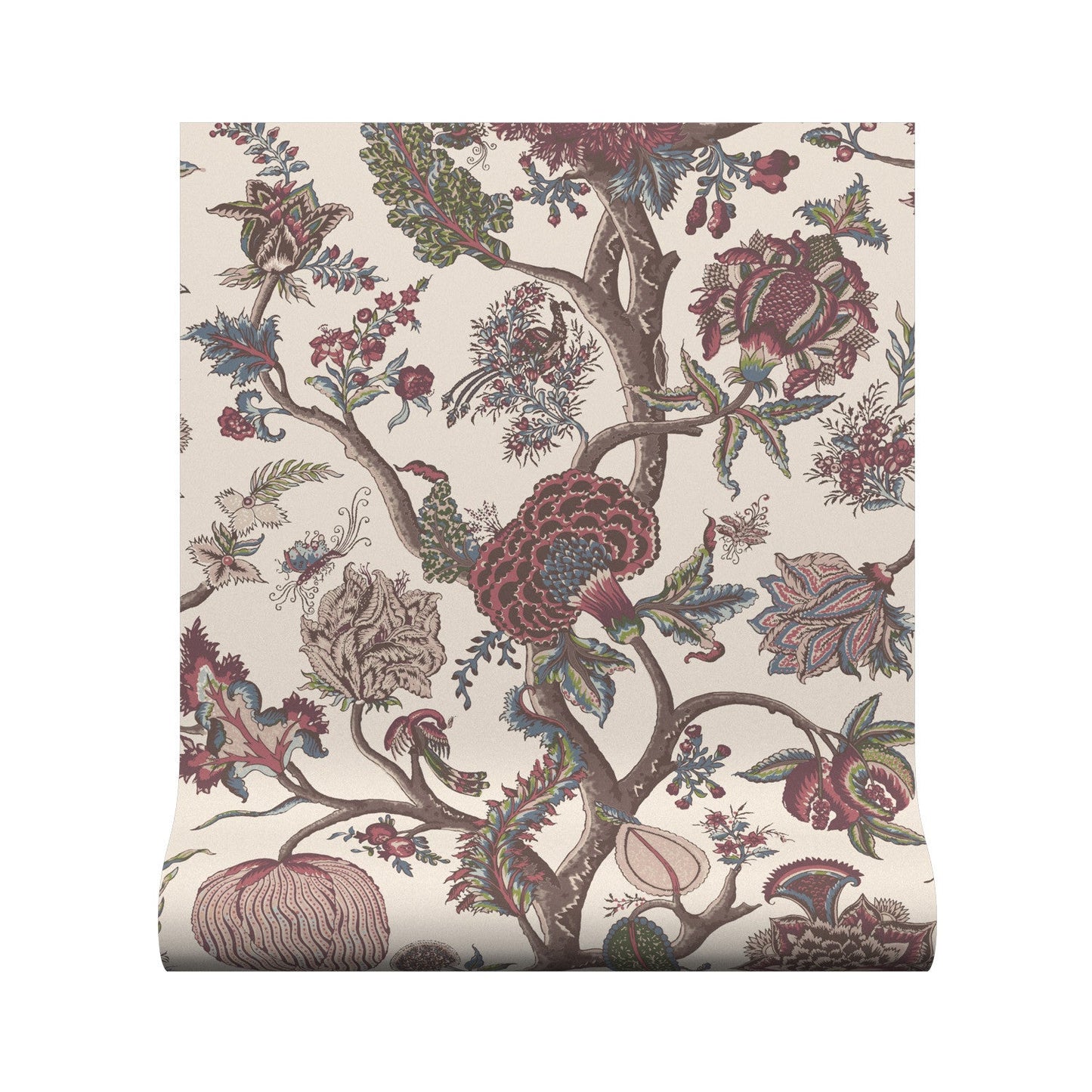 FLAME OF THE FOREST Mulberry Wallpaper - Warner House