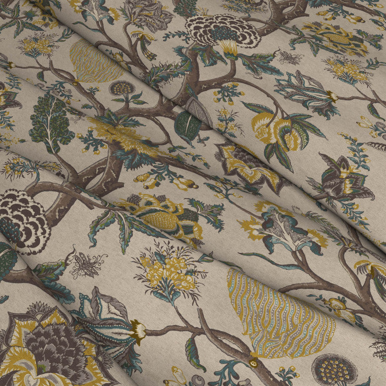FLAME OF THE FOREST Palm Outdoor Fabric - Warner House
