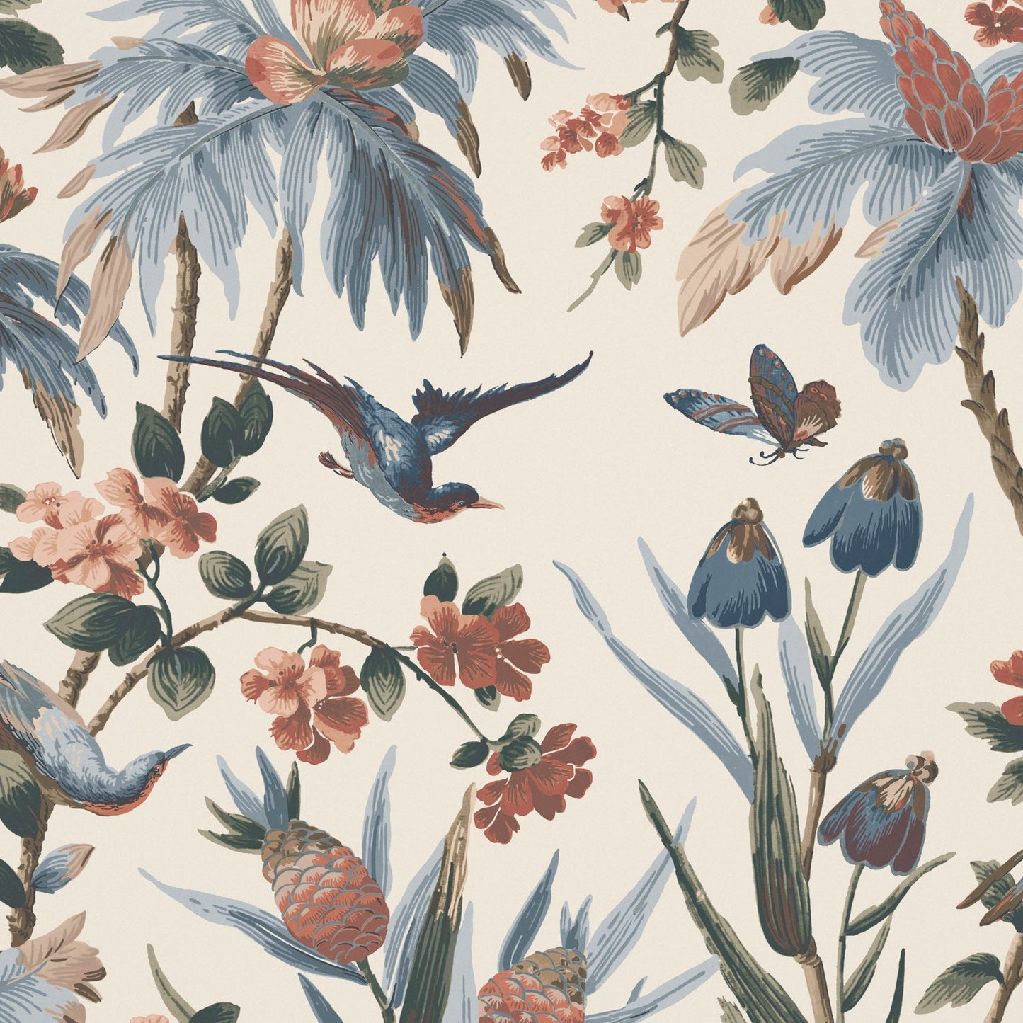 FLEURS EXOTIQUE Sienna Wallpaper - Warner House