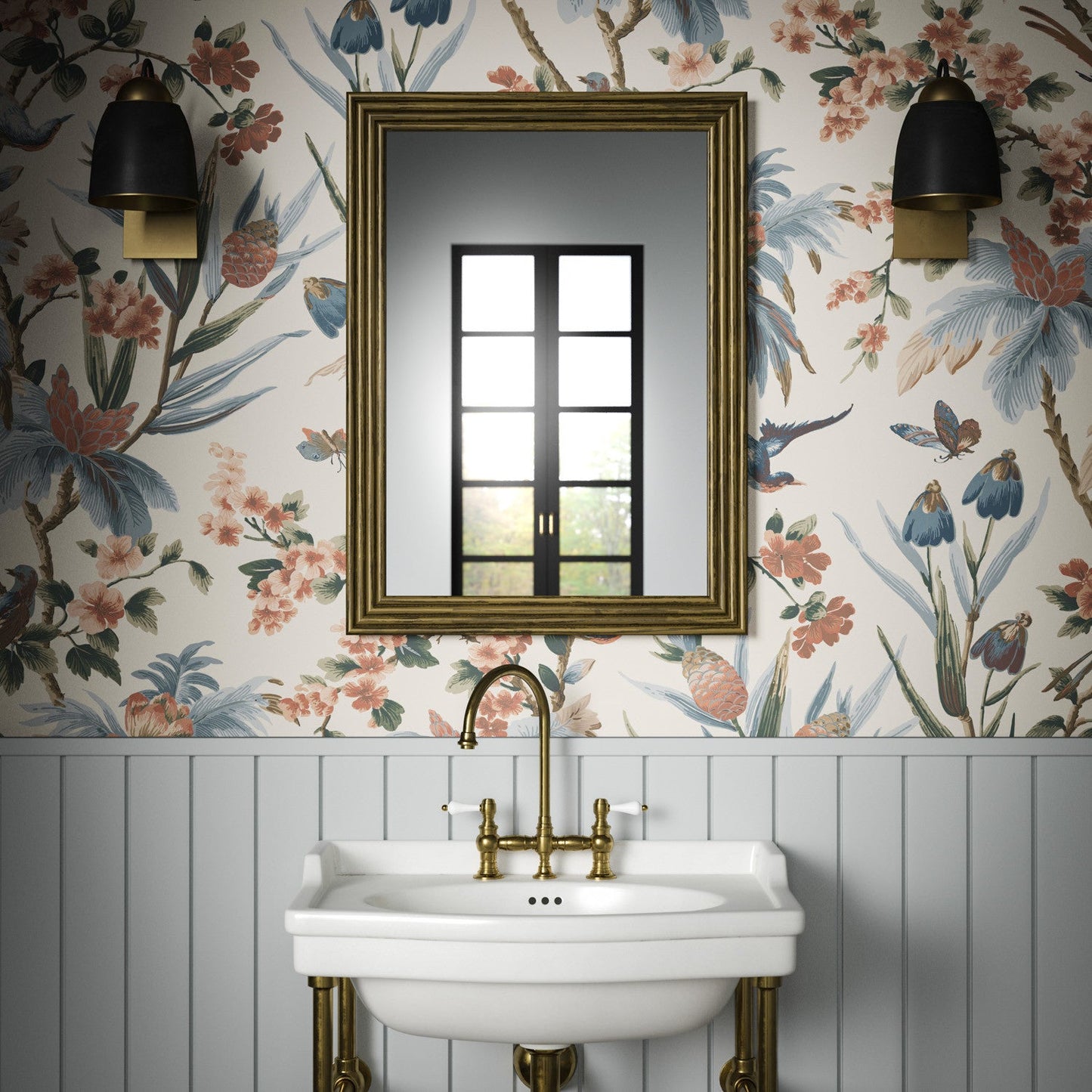 FLEURS EXOTIQUE Sienna Wallpaper - Warner House