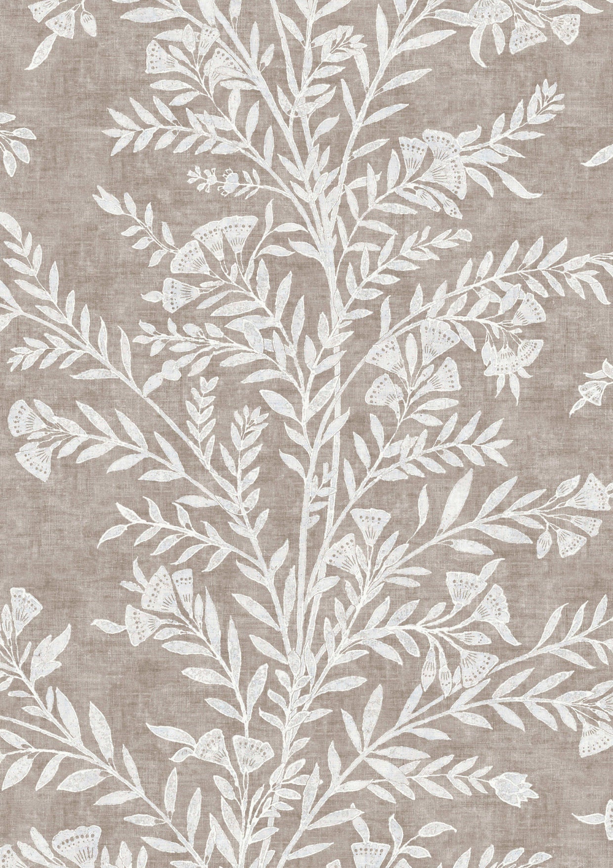 Fan Flower Plaster Wallpaper - Pink - Lewis & Wood