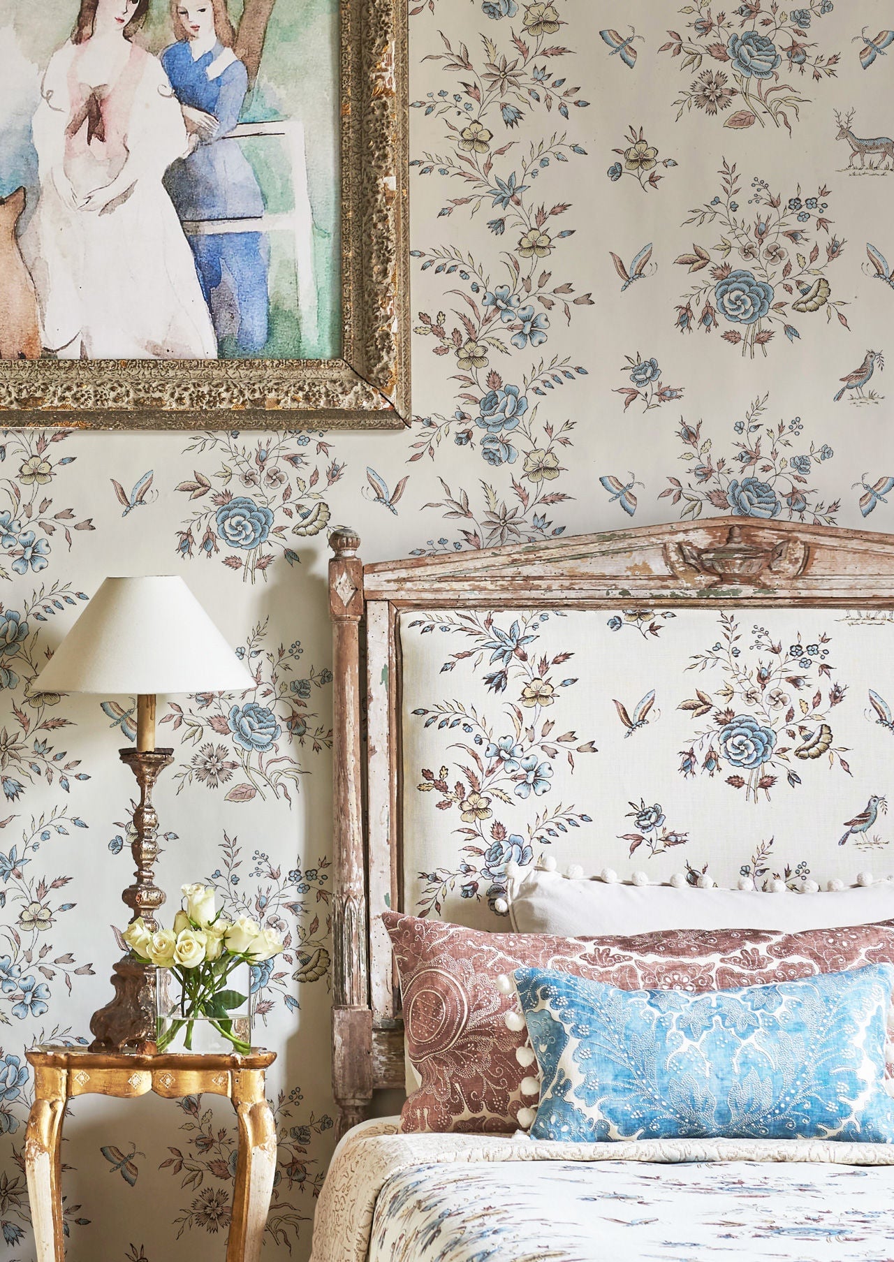 Fleurie Wallpaper - Cream - Lewis & Wood