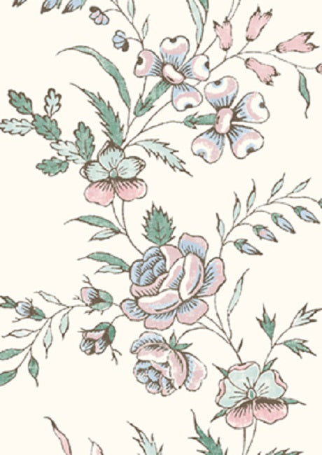 Fleurie Wallpaper - White - Lewis & Wood