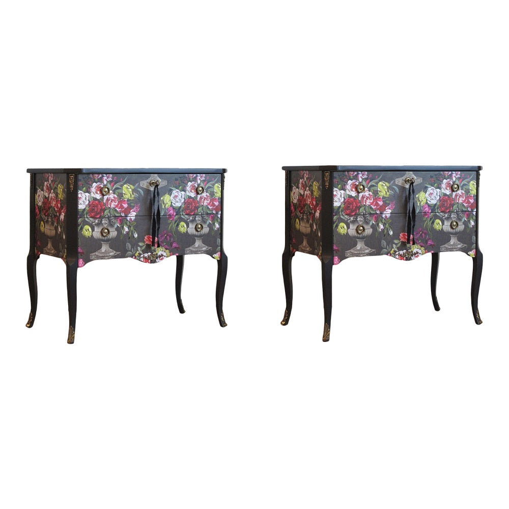 (715-2) Classic Louis XV Style Chests - Pair