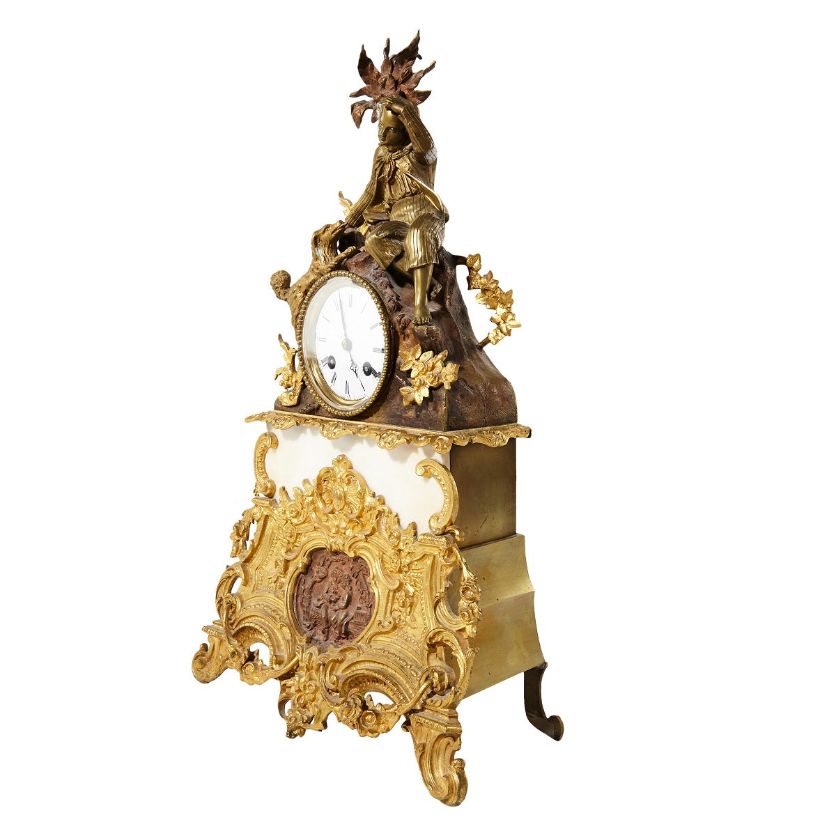 Japy Freres Mantel Clock - side