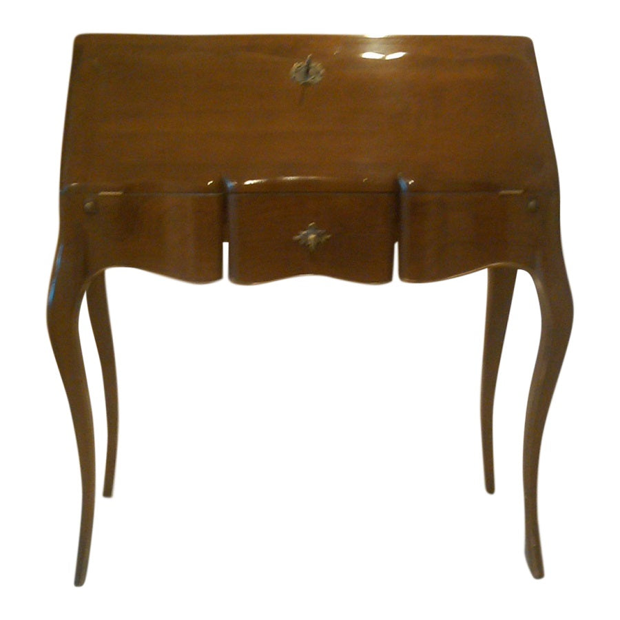 Louis XV style writing desk with folding top