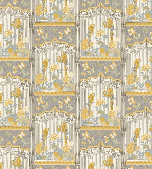 Aviary Fabric - Yellow - Gaston y Daniela