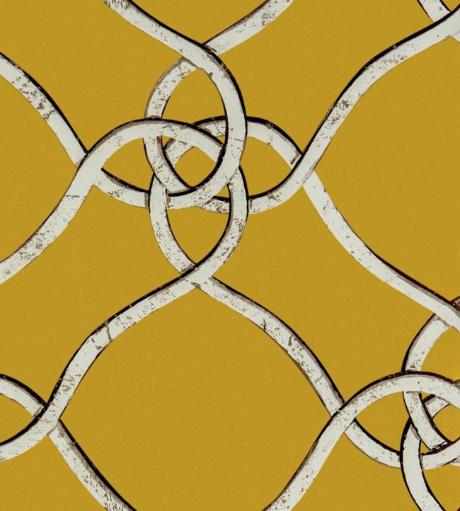 Verona Wallpaper -  Yellow - Gaston y Daniela