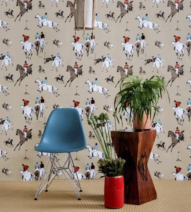 Hipodromo Wallpaper - Gray - Gaston y Daniela