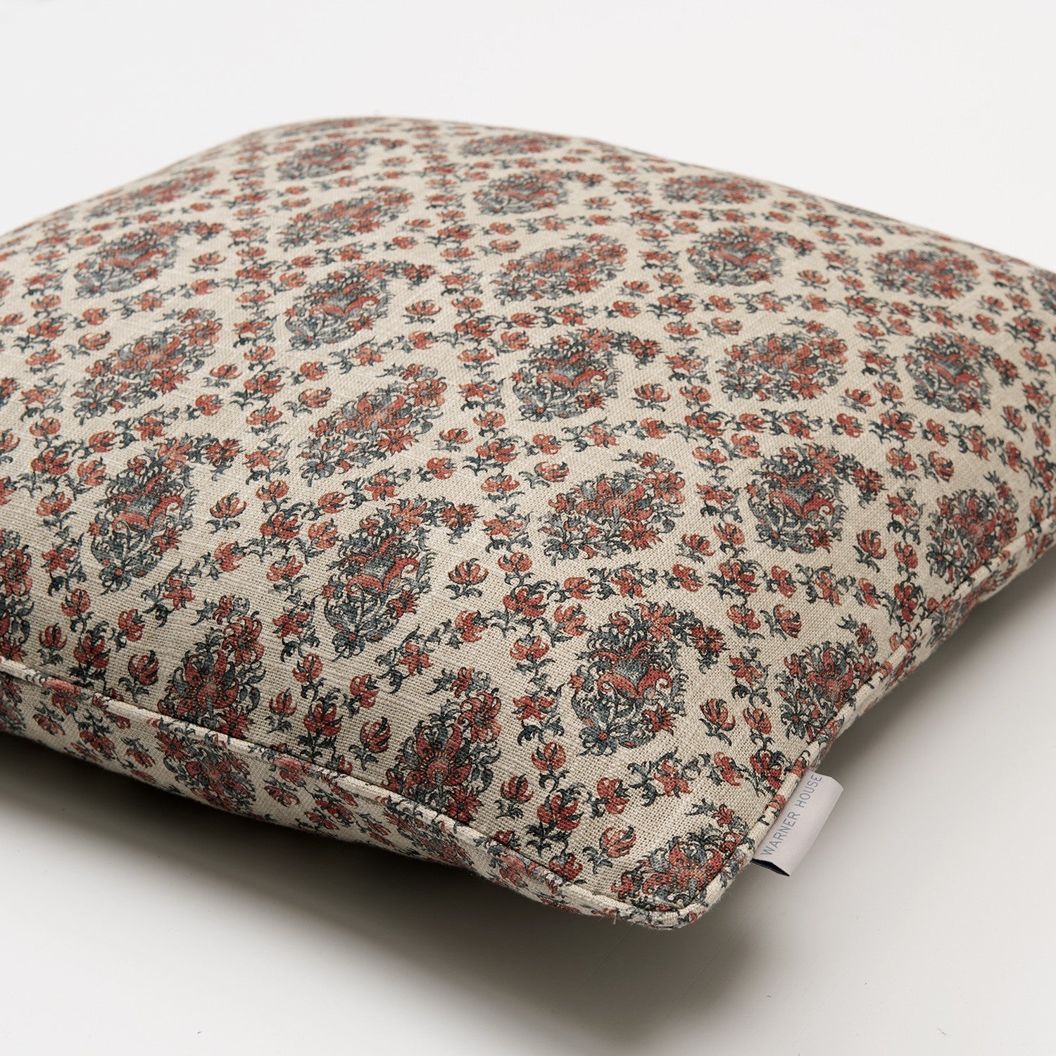 GIVERNY Rouge Linen Mix Cushion - Warner House