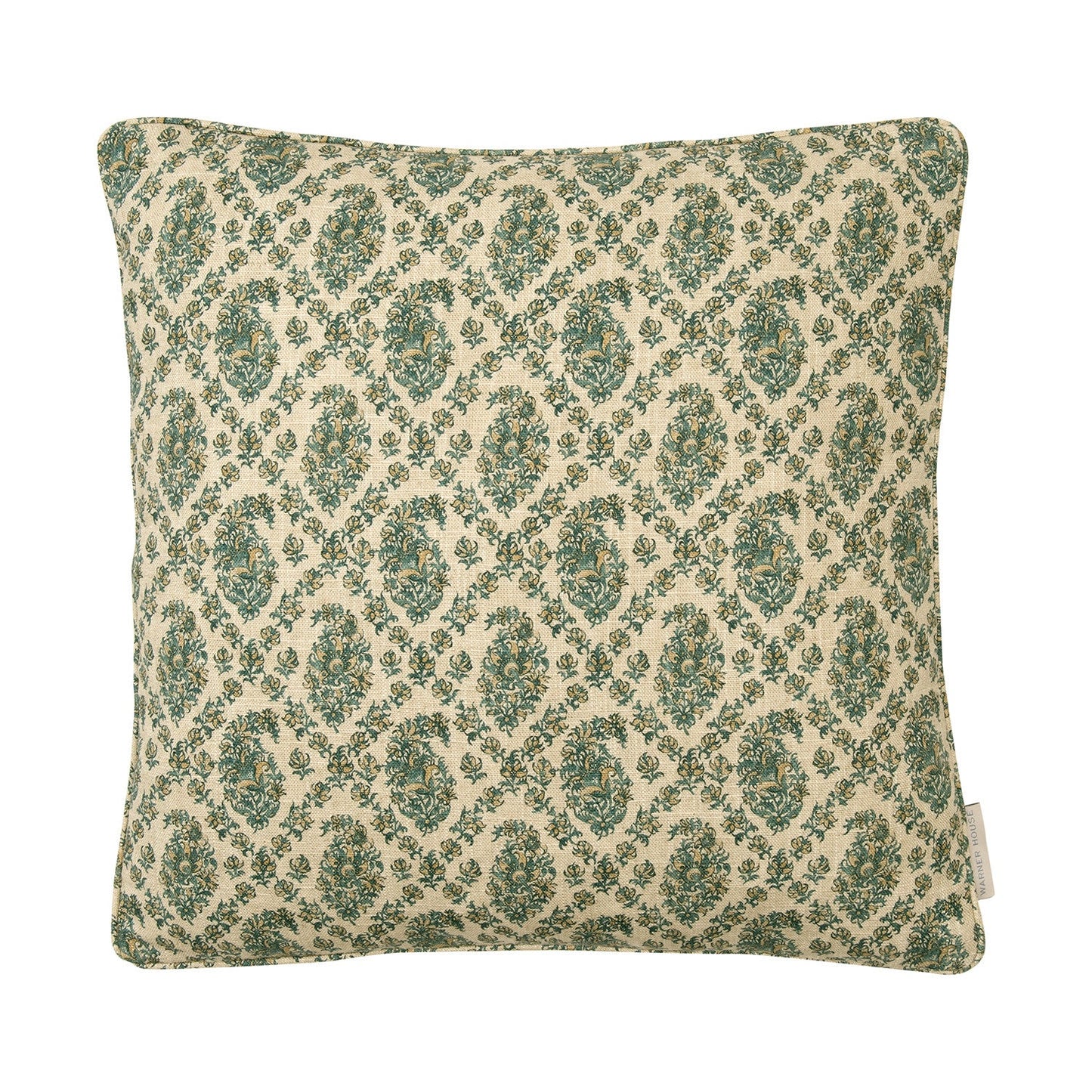 GIVERNY Teal Linen Mix Cushion - Warner House