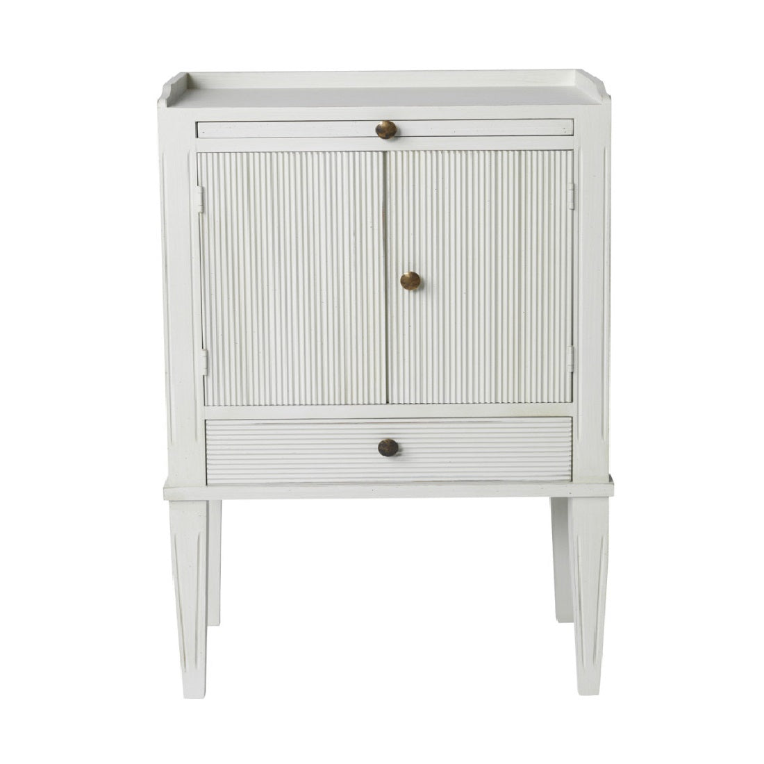 Gustavian painted furniture - bedside cabinet - painted finish
