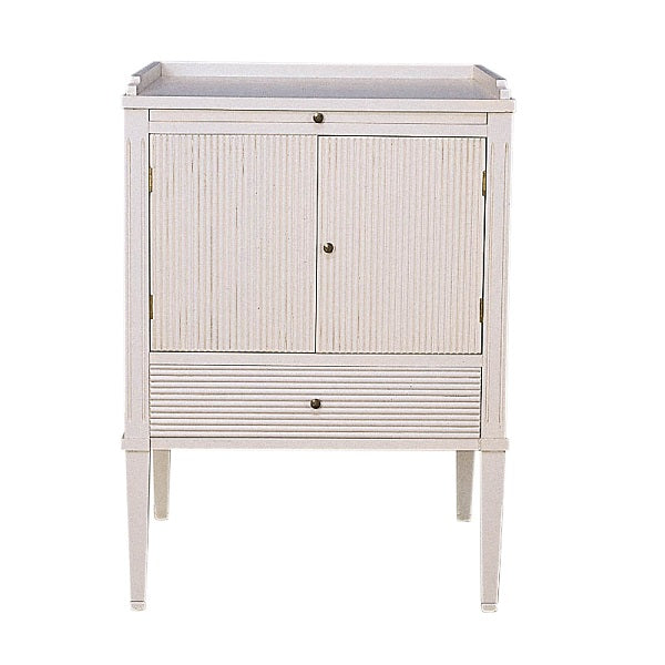 Gustavian painted furniture - bedside cabinet - hand made