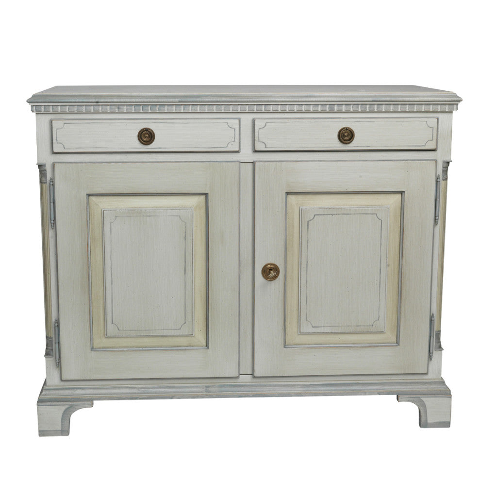 Gustavian 2 door sideboard - front detail