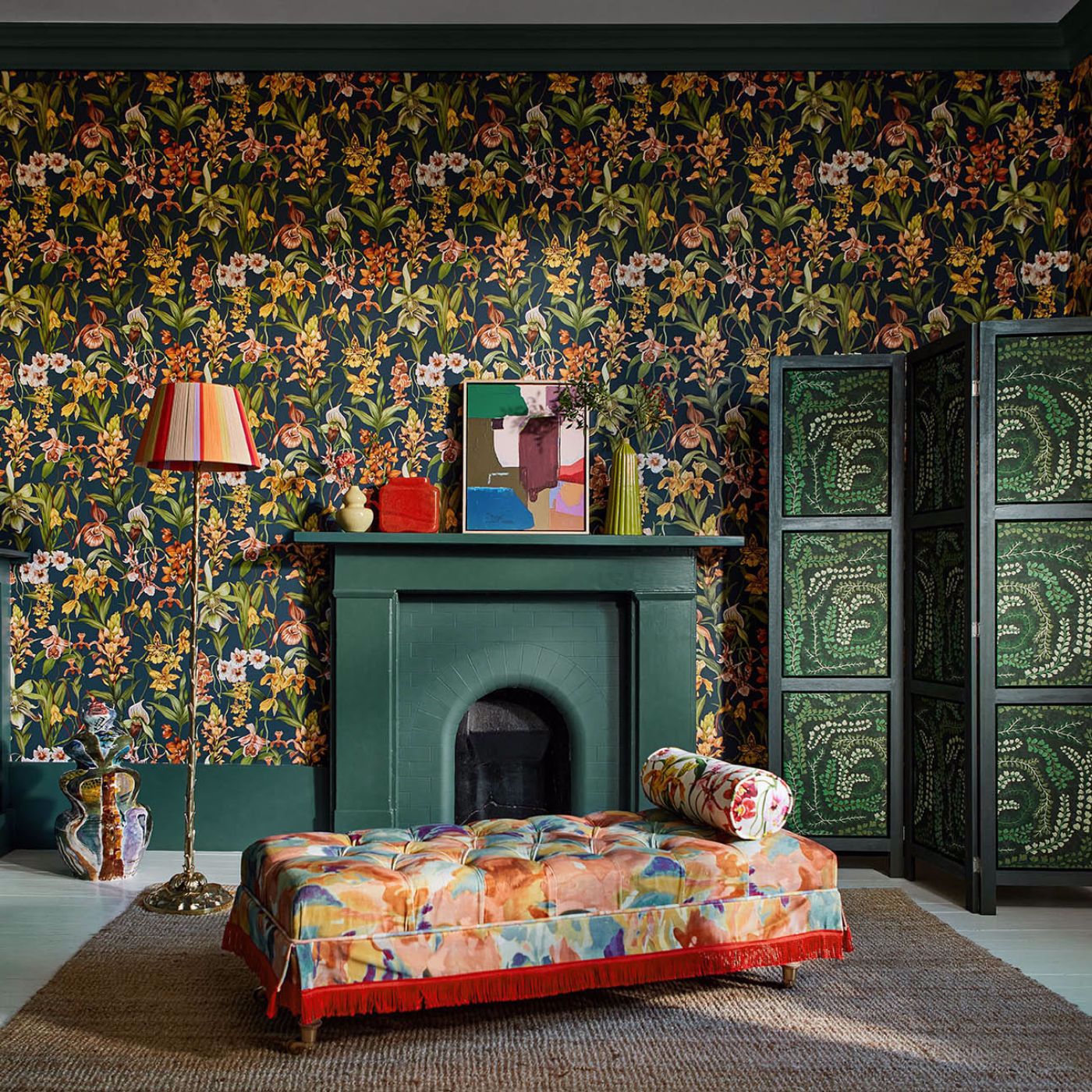 Fayola Room Fabric - Fig Leaf/Clover/Succulent