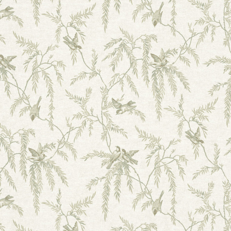 HOUSEMARTINS Sage Linen Mix Fabric - Warner House