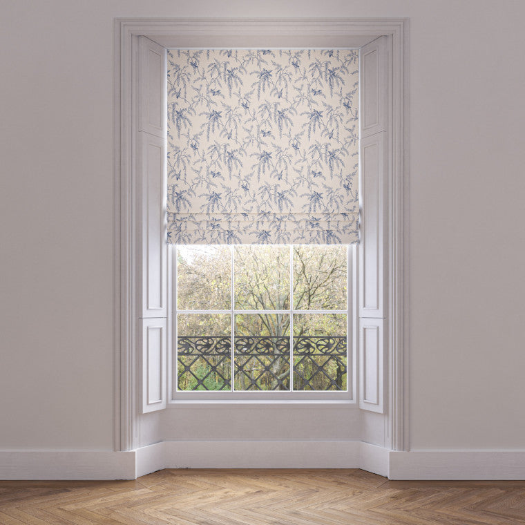 HOUSEMARTINS Wedgwood Linen Mix Fabric - Warner House