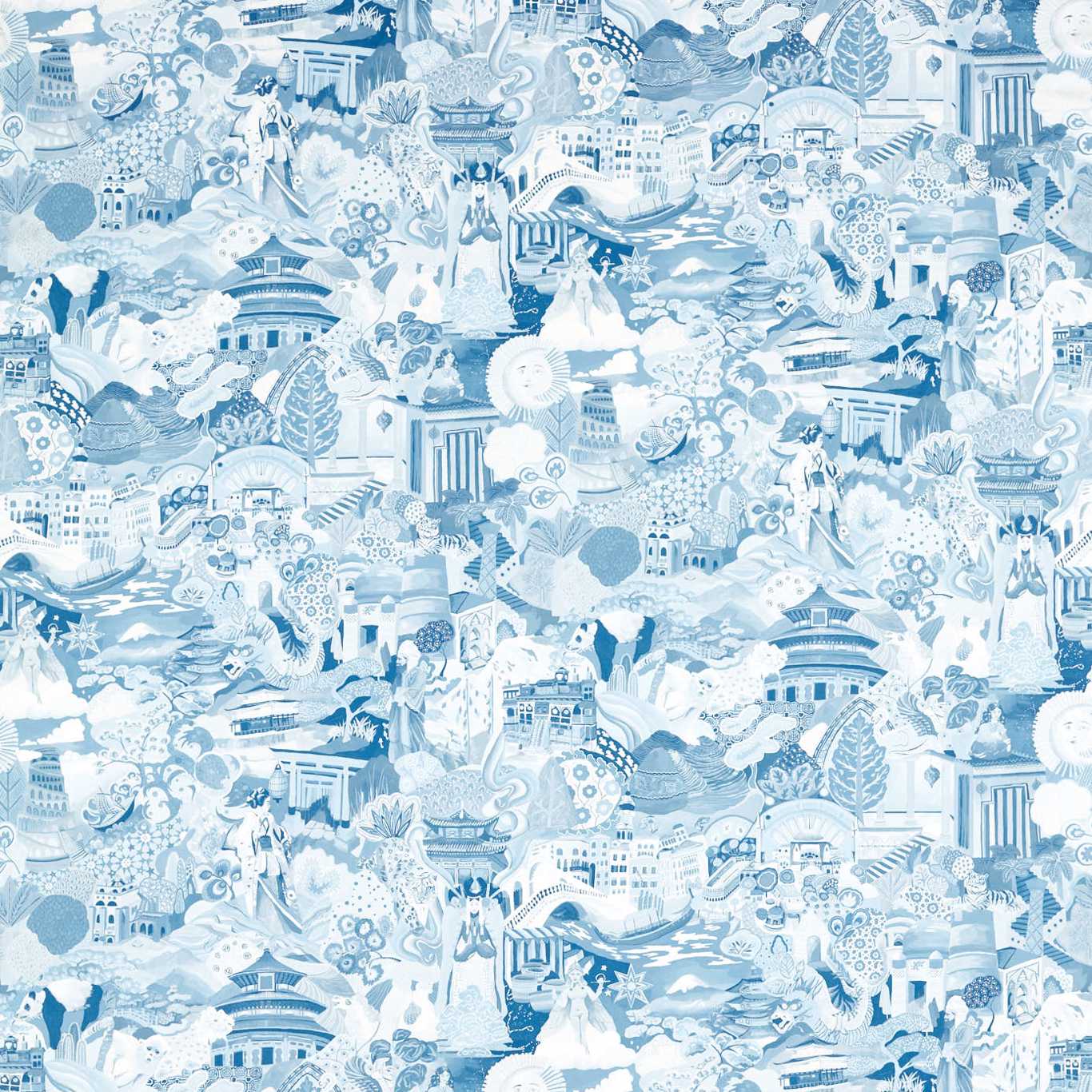 Journey of Discovery Fabric - Wild Water/Exhale