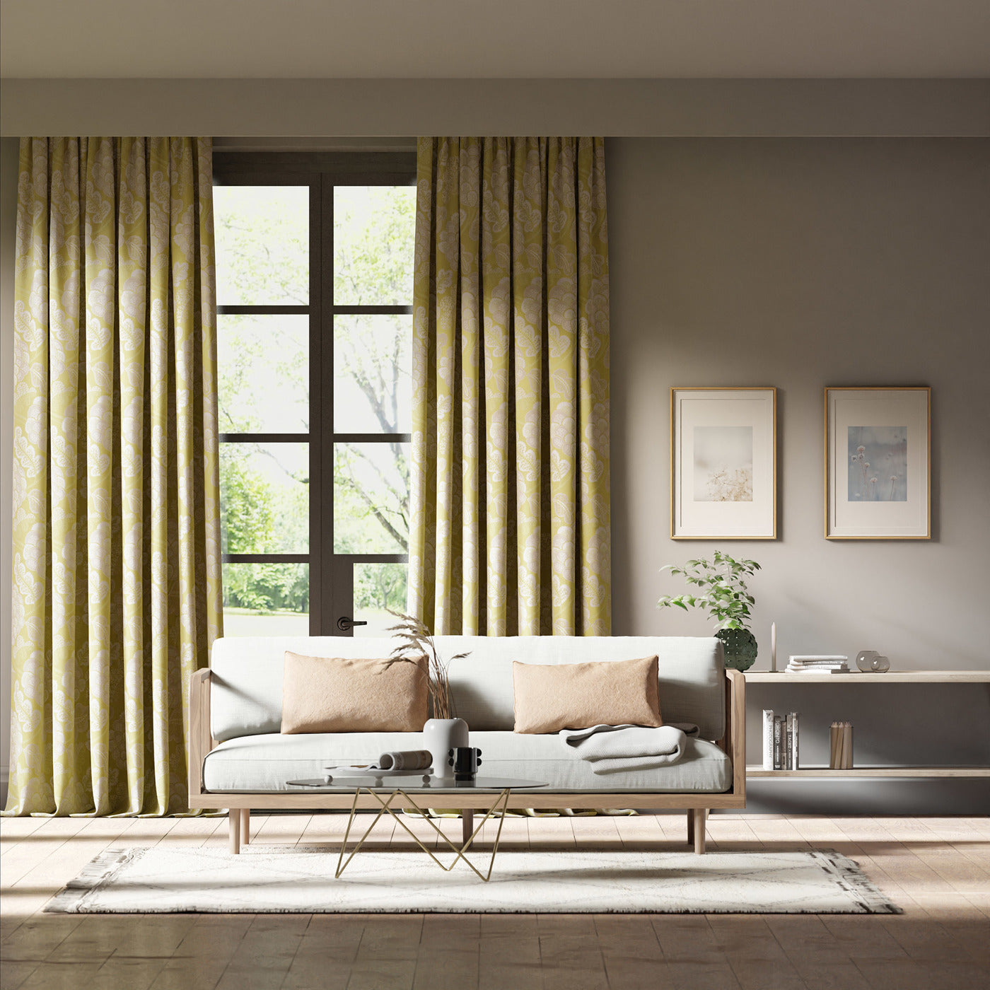 Flourish Room Fabric - Nectar/Zest/First Light