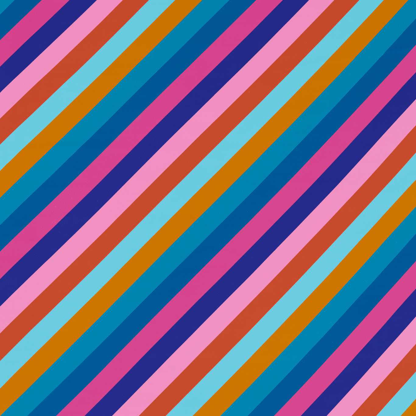 Sherbet Stripe Fabric - Lapis/Spinel/Aquamarine