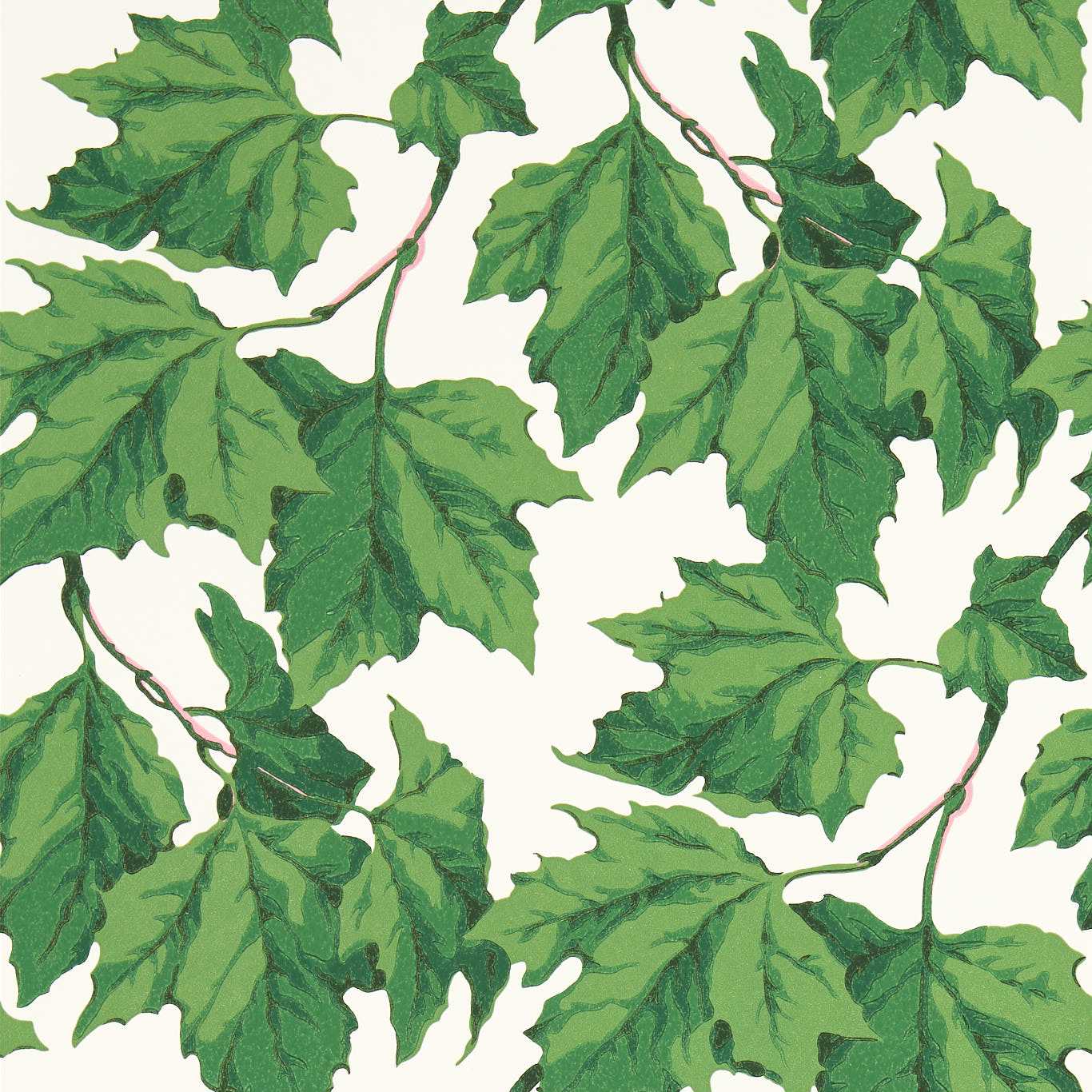 Dappled Leaf Wallpaper - Emerald