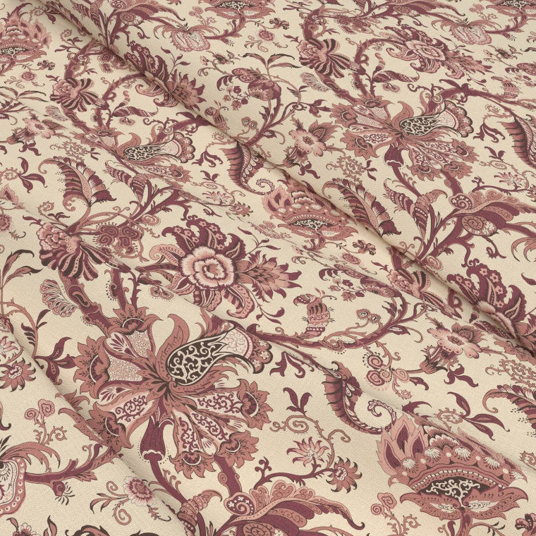 JANITA Rose Linen Mix Fabric - Warner House