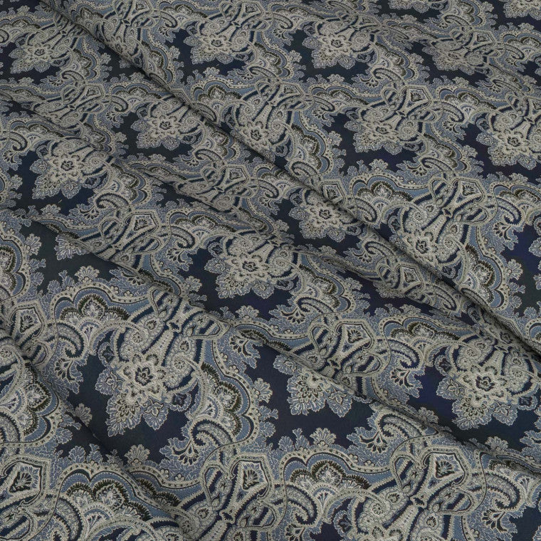 KASHMIR Indigo Woven Fabric - Warner House