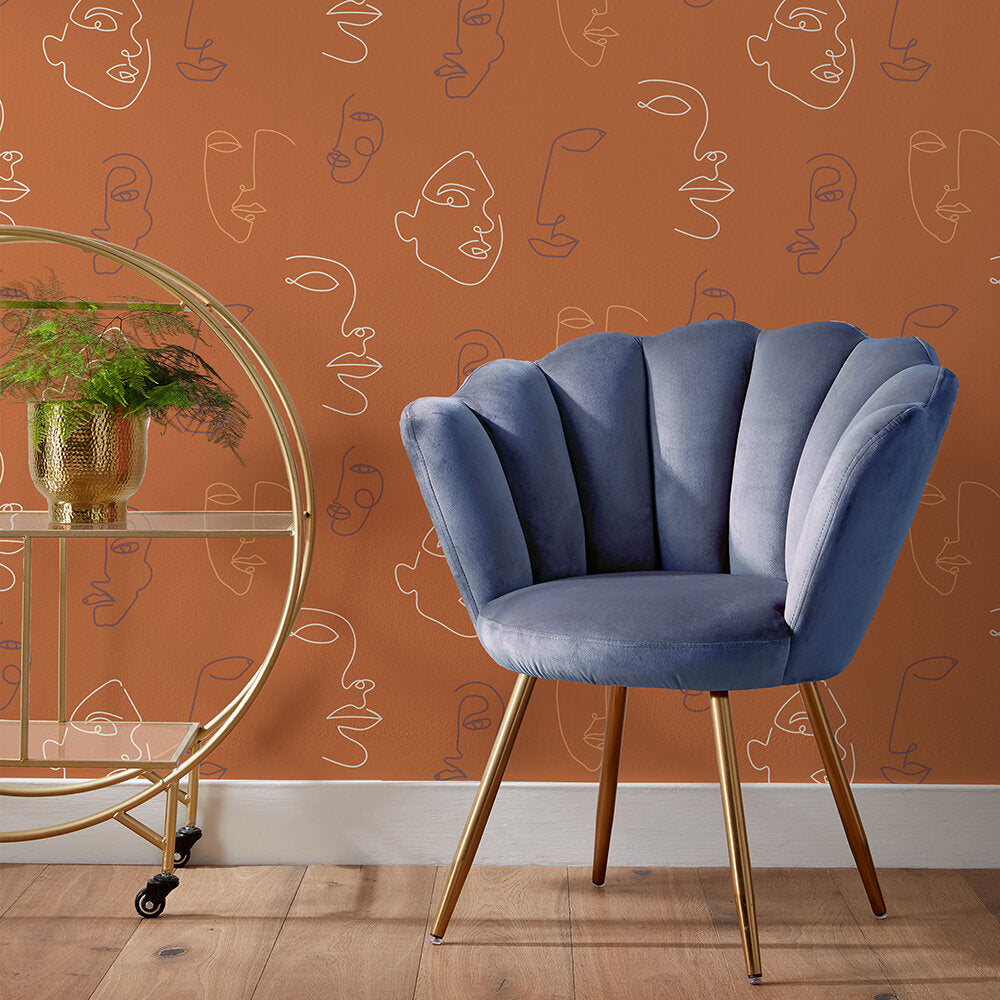 Kindred Room Wallpaper - Orange