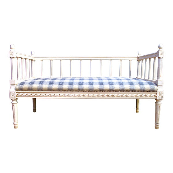 Gustavian settee - front