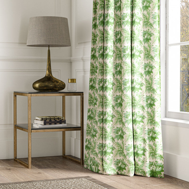 LADY EMMA Green Linen Mix Fabric - Warner House