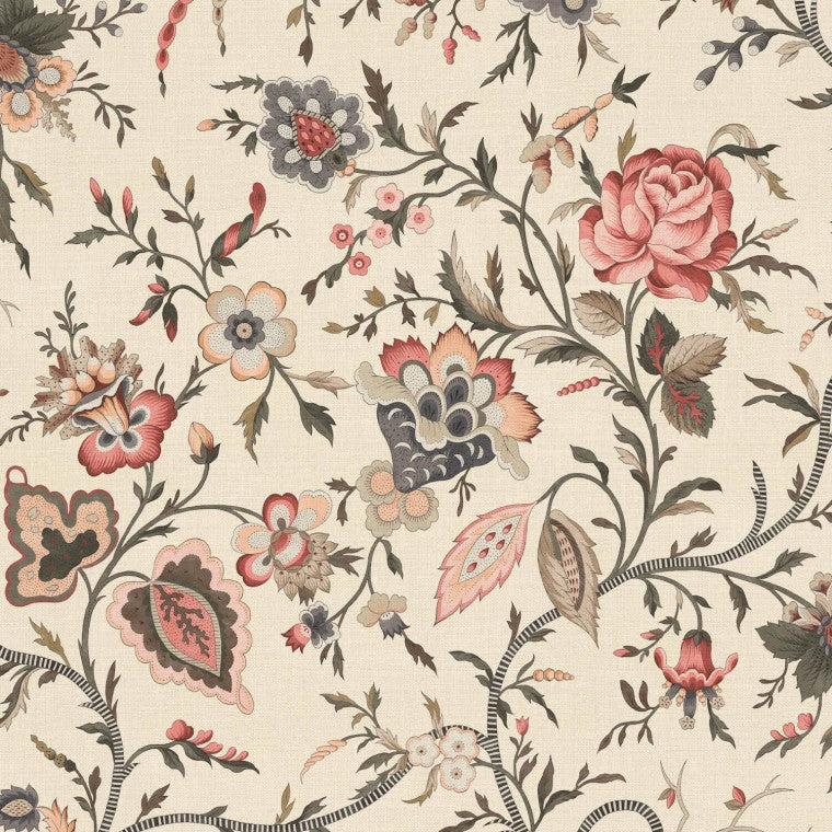 LAVENHAM Rose Linen Mix Fabric - Warner House
