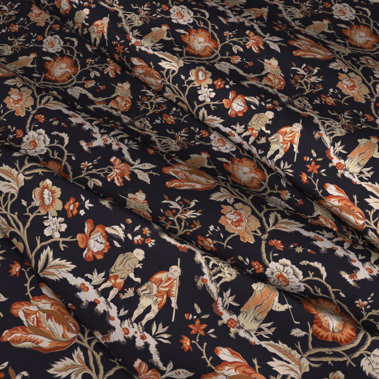 LES PECHEURS Spice Velvet Fabric - Warner House