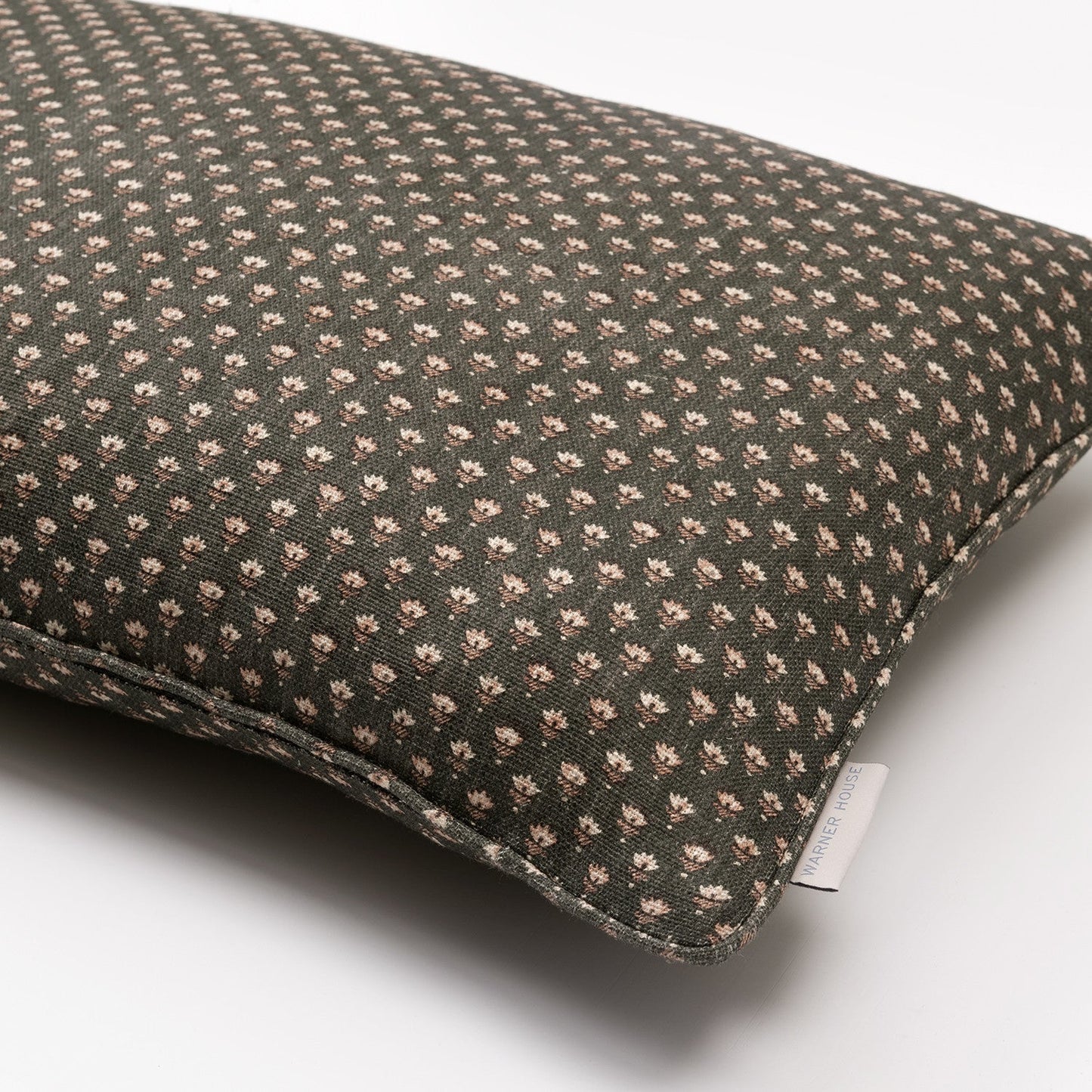 LILOU Charcoal Linen Mix Cushion - Warner House