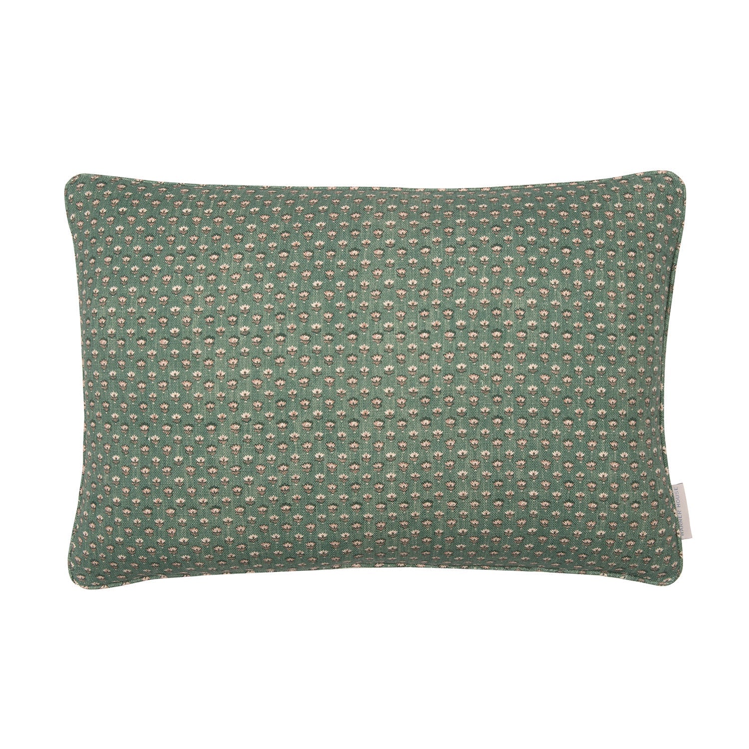 LILOU Teal Linen Mix Cushion - Warner House