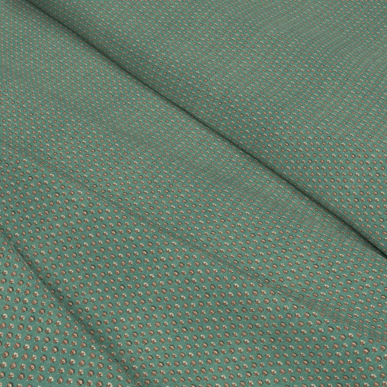 LILOU Teal Linen Mix Fabric - Warner House