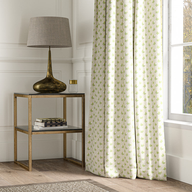 LITTLE ACORNS Green Linen Mix Fabric - Warner House