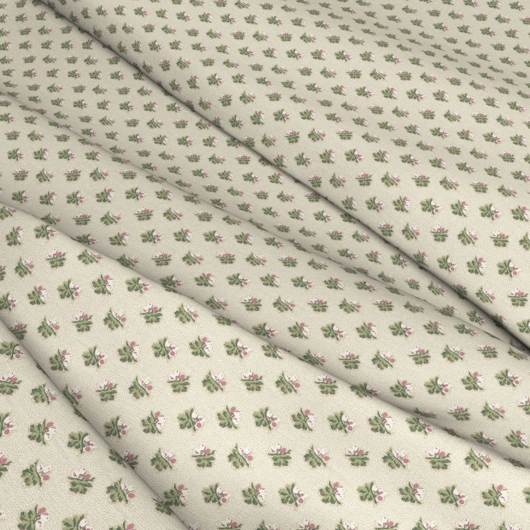 LITTLE ACORNS Pink Linen Mix Fabric - Warner House