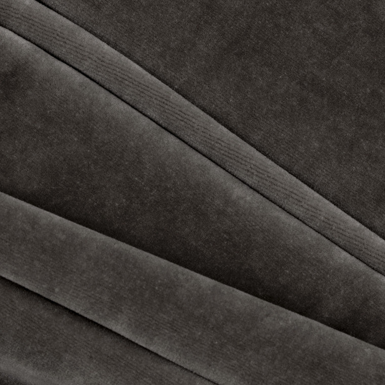 LUSSO Steel Velvet Fabric - Warner House