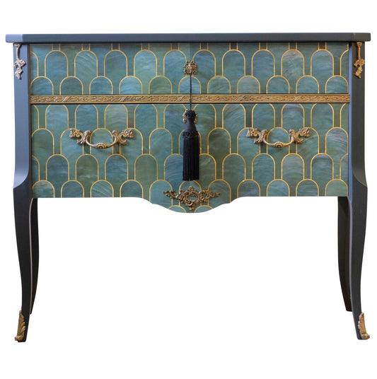 (801) Louis XV Commode with Marble Top