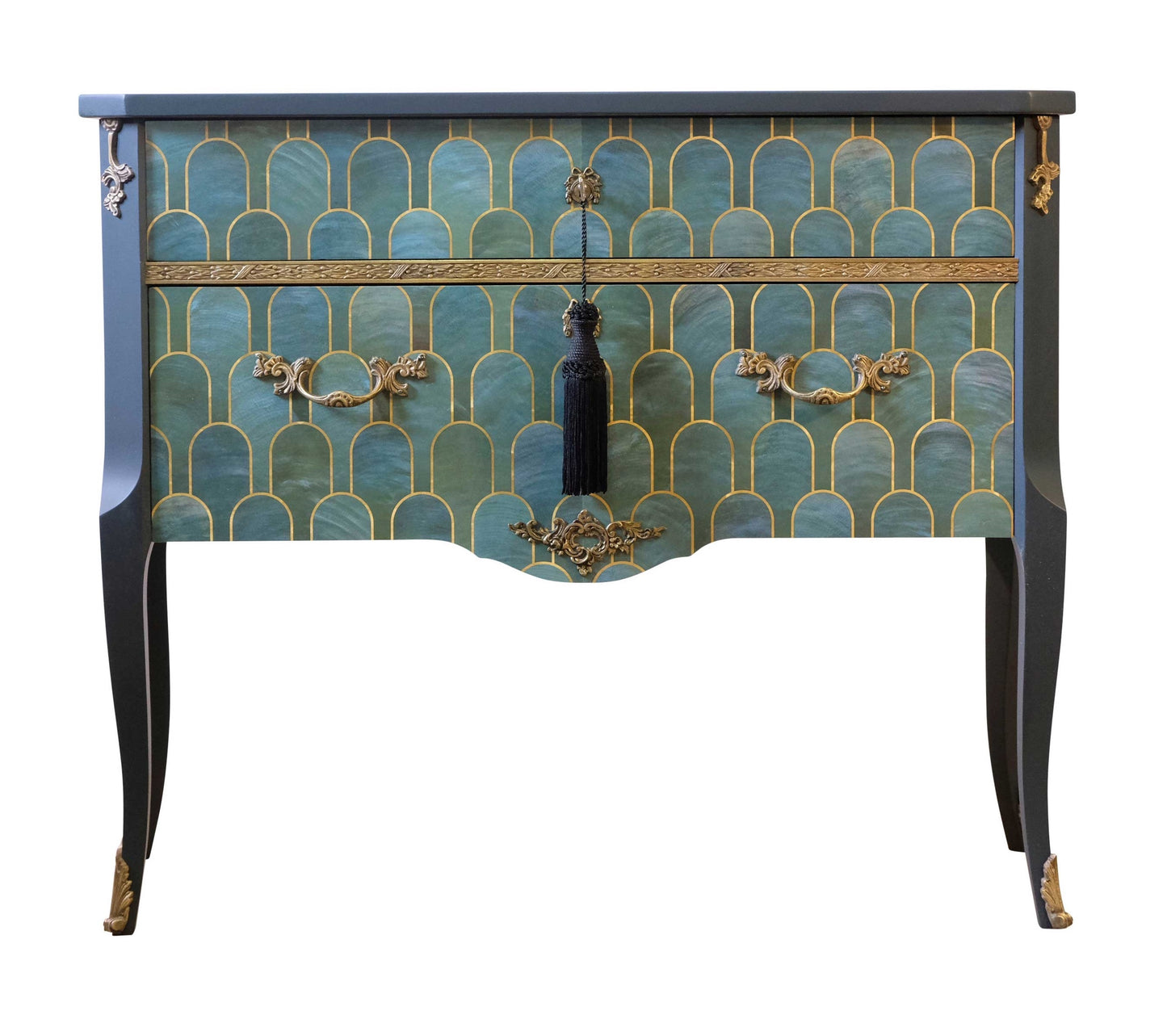 (801) Louis XV Commode with Marble Top