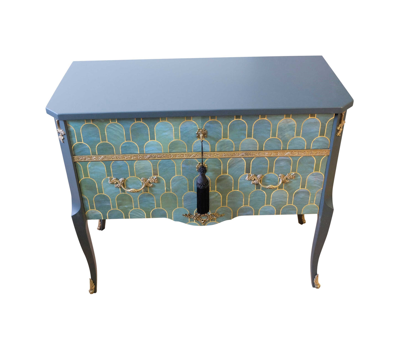 (801) Louis XV Commode with Marble Top