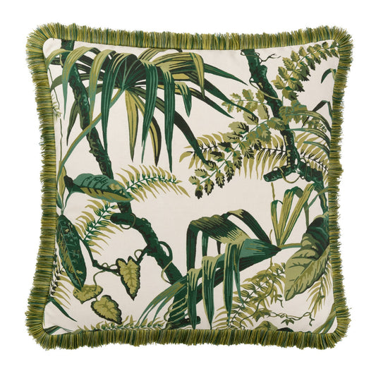 MUSTIQUE Jungle Linen Mix Cushion - Warner House