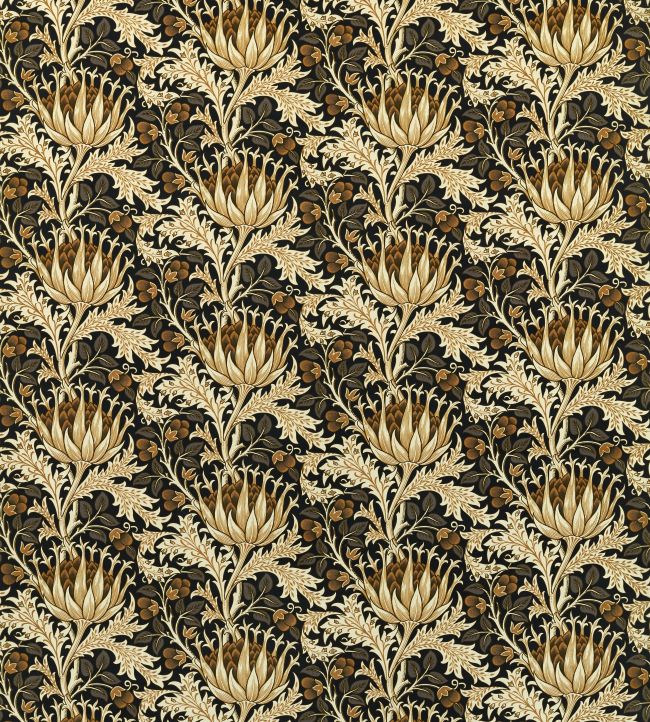 Artichoke Velvet Fabric - Brown