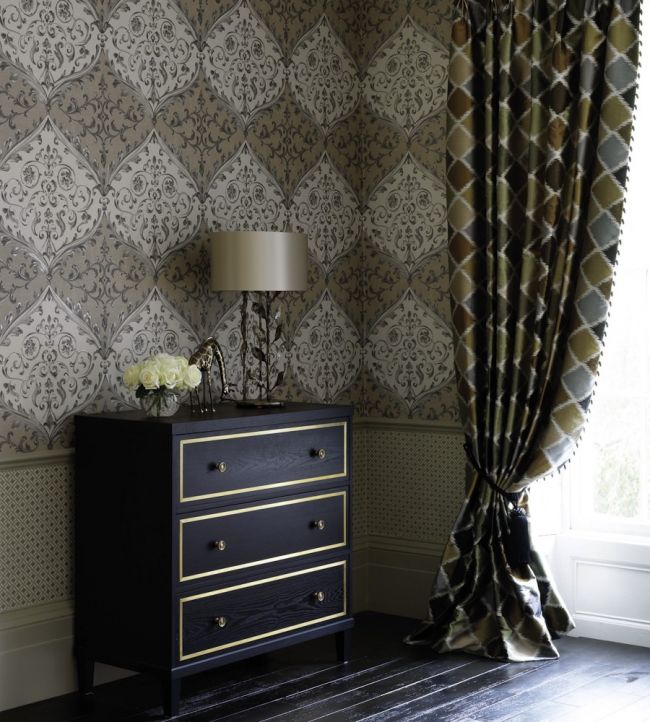 Montrose Room Wallpaper - Gray